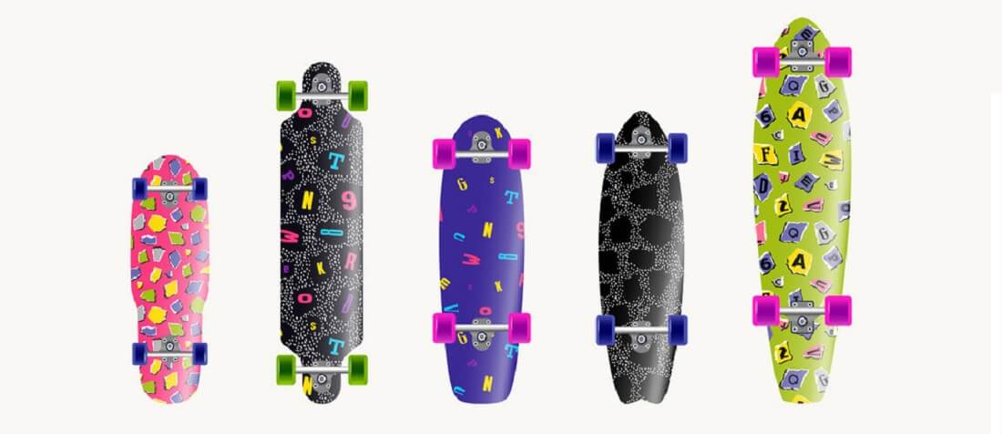 skateboard size chart